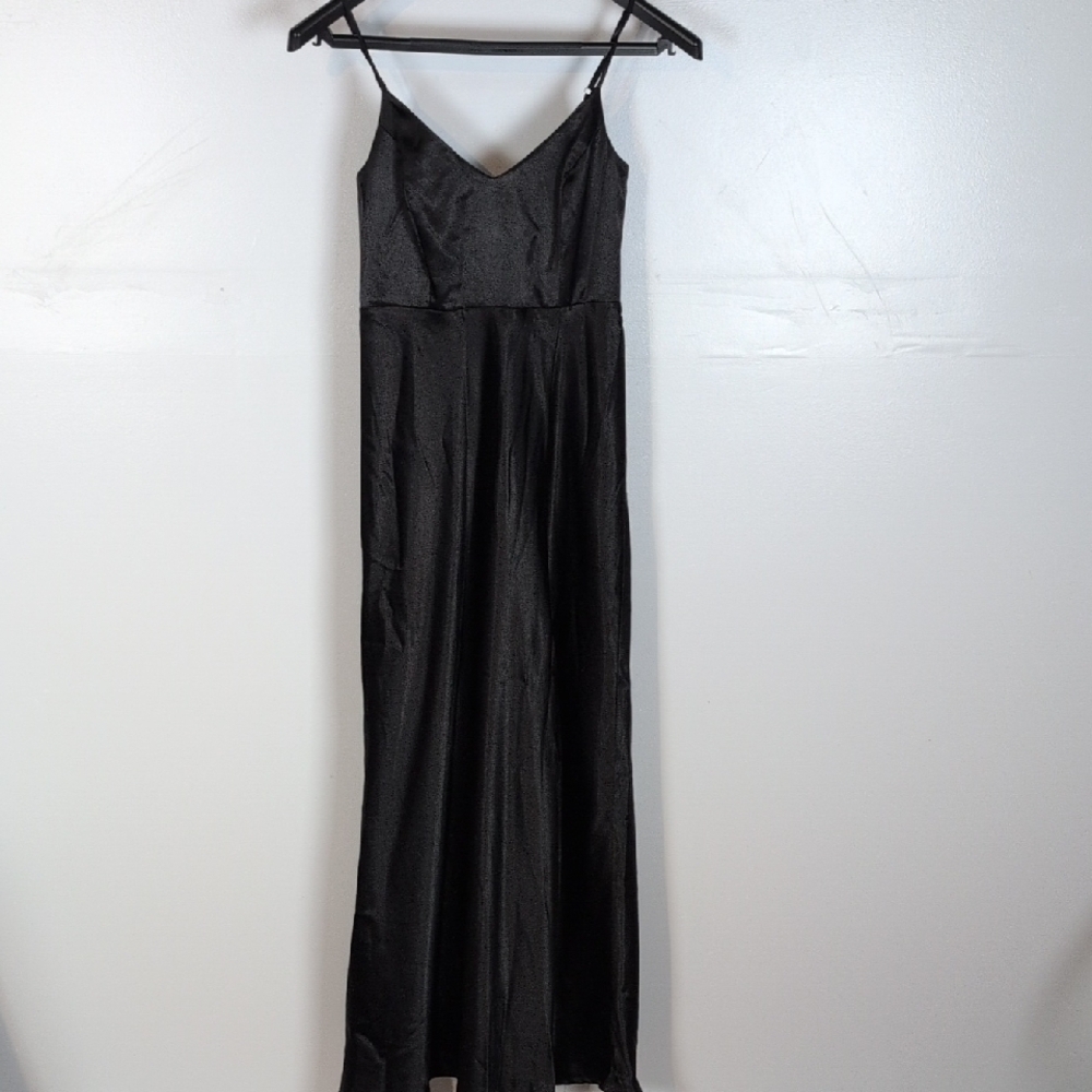 Birdy Grey Satin Evening Gown